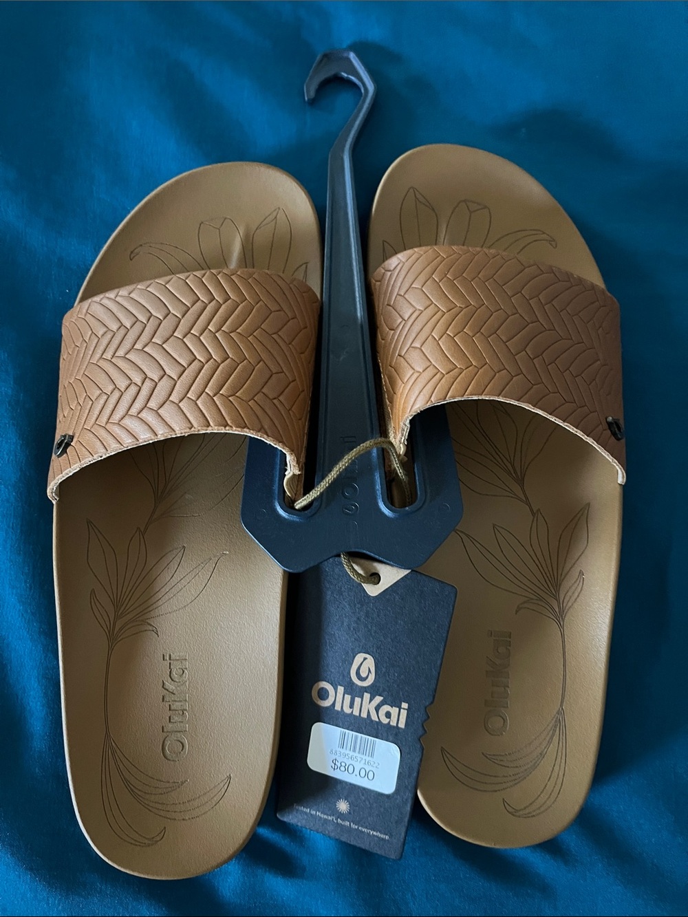 OluKai Kipe’a Pono Woven Slide Sandals